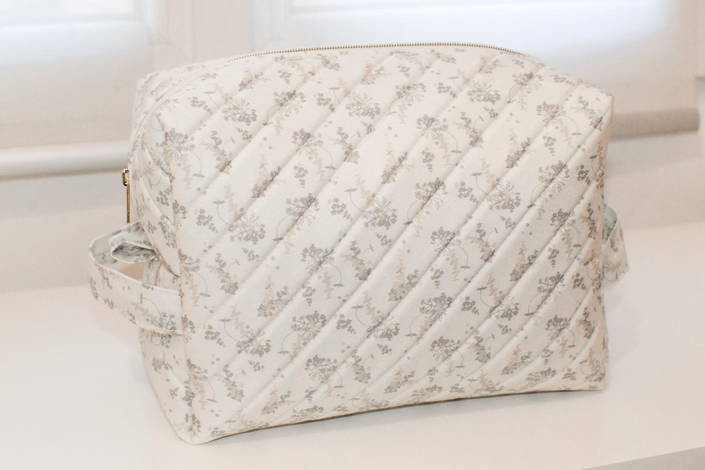 Large Boxy bag - Spring Discovery - foam quilted diagonal