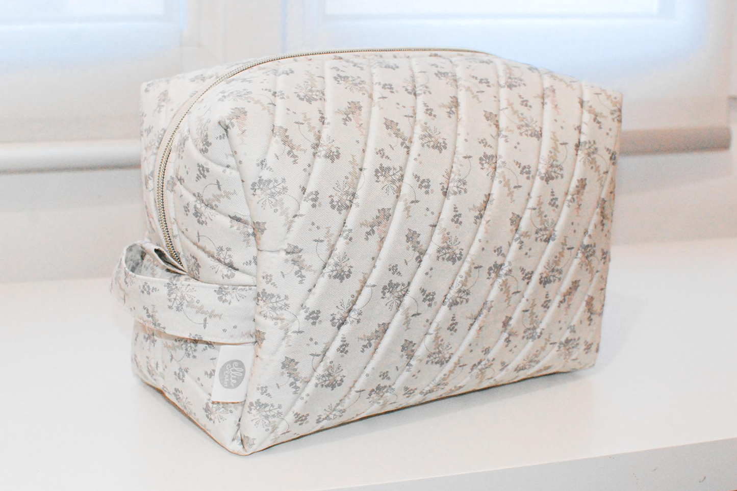 Large Boxy bag - Spring Discovery - foam quilted diagonal